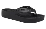 (WMNS) Crocs Chinelos com detalhes recortados na plataforma Baya ‘Pretos’