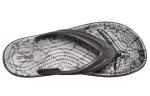 (WMNS) Crocs Chinelos com estampa de leopardo sapato preto