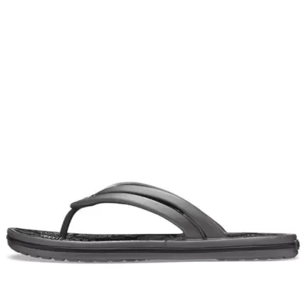 (WMNS) Crocs Chinelos com estampa de leopardo sapato preto