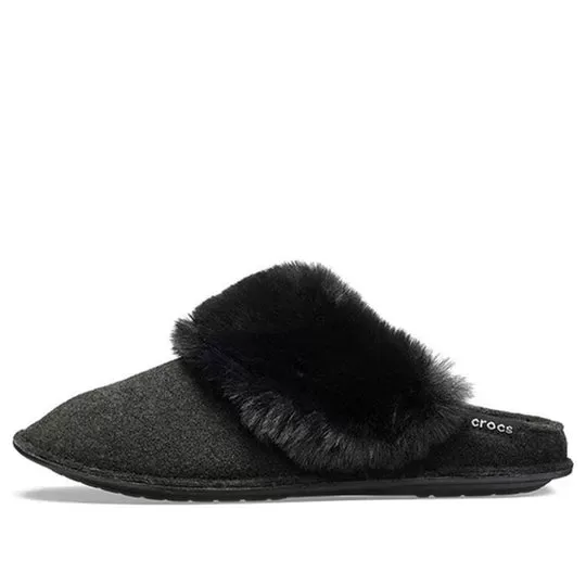 (WMNS) Crocs Chinelos de pele de mula ‘Pretos’