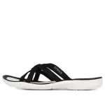 (WMNS) Crocs Chinelos de praia e piscina ‘Black White’