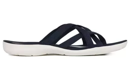(WMNS) Crocs Chinelos de praia e piscina ‘Dark Blue White’
