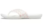 (WMNS) Crocs Chinelos de verão Kadee Branco