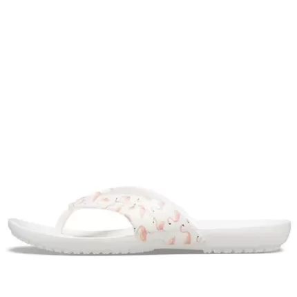 (WMNS) Crocs Chinelos de verão Kadee Branco