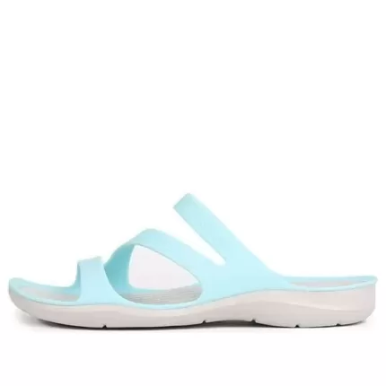 (WMNS) Crocs Chinelos esportivos Swiftwater ‘Azul Branco’