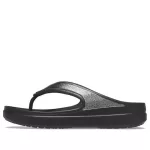 (WMNS) Crocs Chinelos pretos com sola grossa