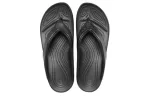 (WMNS) Crocs Chinelos pretos com sola grossa
