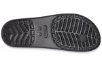 (WMNS) Crocs Chinelos pretos com sola grossa