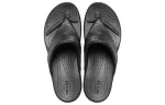(WMNS) Crocs Chinelos pretos estilosos metálicos Monterey