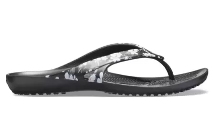 (WMNS) Crocs Chinelos sazonais Kadee II ‘Tropical Floral Black’
