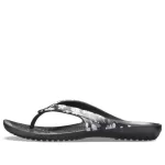 (WMNS) Crocs Chinelos sazonais Kadee II ‘Tropical Floral Black’