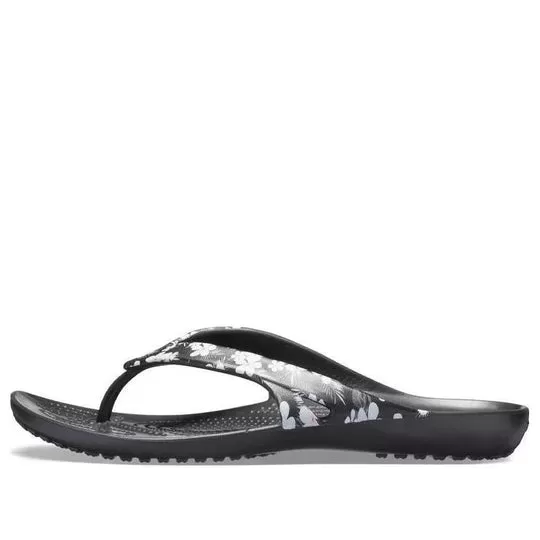 (WMNS) Crocs Chinelos sazonais Kadee II ‘Tropical Floral Black’