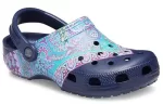 (WMNS) Crocs Classic Clog Liberty London Beach Sandálias Azul Profundo