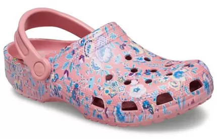 (WMNS) Crocs Classic Clog Liberty London Beach Sandálias Rosa