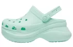 (WMNS) Crocs Classic Clog Retro Thick Sole Sandálias Verde Menta