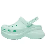 (WMNS) Crocs Classic Clog Retro Thick Sole Sandálias Verde Menta