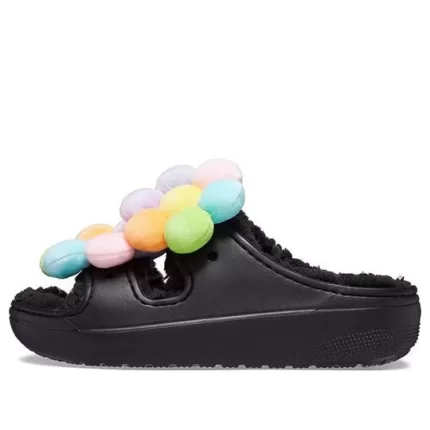 (WMNS) Crocs Classic Cosy Daisy Clogs ‘Preto Multi’