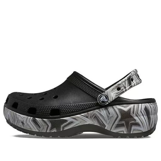 (WMNS) Crocs Classic Crush Disco Clog ‘Preto’