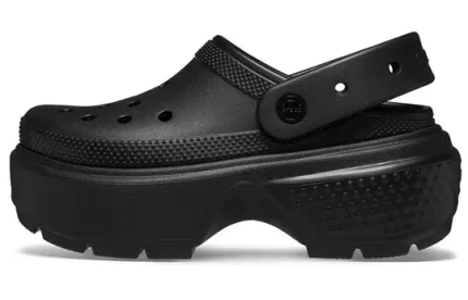 (WMNS) Crocs Classic Entupimento ‘Preto’