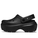 (WMNS) Crocs Classic Entupimento ‘Preto’