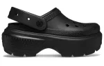 (WMNS) Crocs Classic Entupimento ‘Preto’