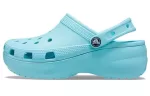 (WMNS) Crocs Classic Entupimento de plataforma ‘Água Pura’