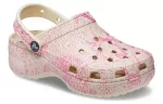 (WMNS) Crocs Classic Estampa de cobra plataforma Clogs ‘Rosa’