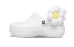 (WMNS) Crocs Classic Flor Clogs ‘Branco’