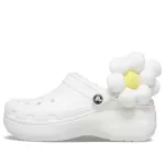 (WMNS) Crocs Classic Flor Clogs ‘Branco’