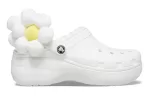 (WMNS) Crocs Classic Flor Clogs ‘Branco’