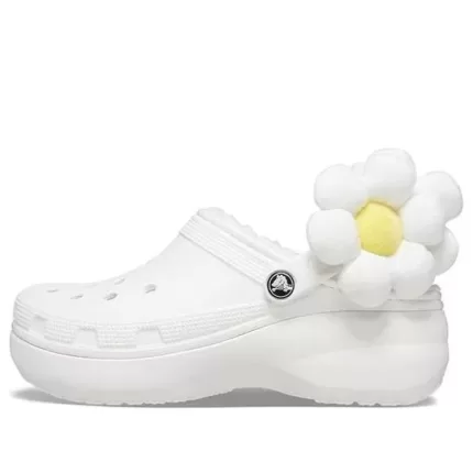 (WMNS) Crocs Classic Flor Clogs ‘Branco’