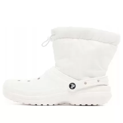 (WMNS) Crocs Classic Forrado Neo Puff Boots ‘Branco’