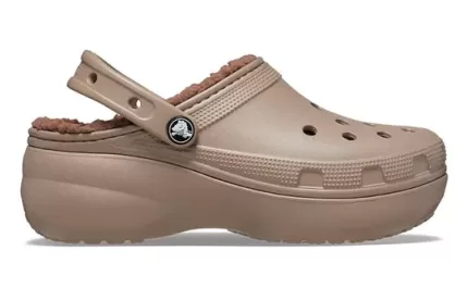 (WMNS) Crocs Classic Forro de plataforma Clogs ‘Cogumelo’
