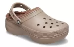 (WMNS) Crocs Classic Forro de plataforma Clogs ‘Cogumelo’