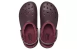 (WMNS) Crocs Classic Forro de plataforma Clogs ‘Dark Cherry’