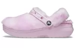 (WMNS) Crocs Classic Fur Sure Clogs Bailarina ‘Pink White’