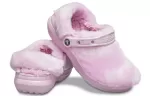 (WMNS) Crocs Classic Fur Sure Clogs Bailarina ‘Pink White’
