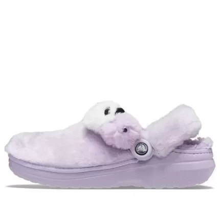 (WMNS) Crocs Classic Fur Sure Singles Day Clog Sandália ‘Lila’