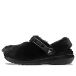 (WMNS) Crocs Classic Fur Sure Slip On Clogs ‘Preto’