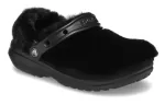 (WMNS) Crocs Classic Fur Sure Slip On Clogs ‘Preto’