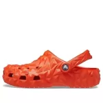 (WMNS) Crocs Classic Geométrico Clogs ‘Laranja’