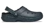 (WMNS) Crocs Classic Glitter Black Lined Clogs ‘Starry Skies’