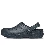 (WMNS) Crocs Classic Glitter Black Lined Clogs ‘Starry Skies’