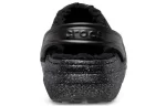 (WMNS) Crocs Classic Glitter Forrado Clogs ‘Preto Prata’