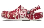 (WMNS) Crocs Classic Gráfico de suéter de férias ‘Red White’