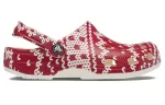 (WMNS) Crocs Classic Gráfico de suéter de férias ‘Red White’