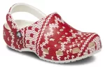 (WMNS) Crocs Classic Gráfico de suéter de férias ‘Red White’