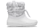 (WMNS) Crocs Classic Neo Puff Luxe Boots ‘Branco Cinza’