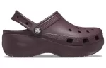 (WMNS) Crocs Classic Plataforma Clogs ‘Dark Cherry’