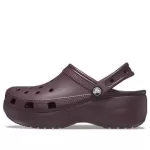 (WMNS) Crocs Classic Plataforma Clogs ‘Dark Cherry’